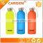 Heat sleeve insulated frosted sport glass water bottle