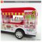 Happy plastic friction fast food car inertia bus toys