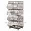 wire storage basket with wheels RH-BR02 wire basket rack