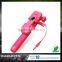 Factory Sale Extendable Handheld flexible selfie stick with cable