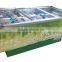 2m Glass Top Deep Chest Freezer Seafood Freezer