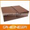 High quality factory customized made brown faux leather box large (ZDS-JS1445)