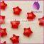 wholesale red 16mm Bulk chunky acrylic faceted star beads