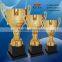 High-quality metal crafts gifts silver and gold plated high-end metal gold sport trophy cup