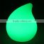 Multi color change waterdrop shape led table lamp with remote control