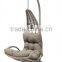 Steel PE Wicker Swing Chair