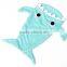 27% Discounts polyester minky cuddle handmade kids shark blanket