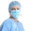 Prohibit Hypoallergenic Surgical Mask - Hypoallergenic Disposable Face Mask, With Ties, Blue