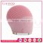 Beauty care home use beauty equipment silicone vibrating facial brush ultrasonic skin cleasing brush electric face cleanser