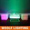 Waterproof Stylish LED Square Bar Tables with metal stand