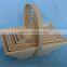 Natural unfinished wooden kitchen vegetable storage baskets with handle