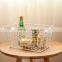 Metal wire storage basket with open design