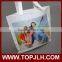 Topjlh hot custom logo printed non woven tote bag sublimation