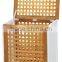 Wholesale walnut wood laundry basket