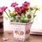 Set of 3 Planters Plant Pot Holders Small Bucket for Flower Pots With Tray