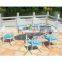 living room heavy-duty aluminum dining round table and chair set furniture