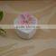 hand painted white ceramic jewel box with flower shape design