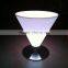 Best Selling Outdoor Party Bar Furniture with LED Epistar LED lights 56*56*115cm