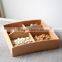High quality and cheap clear wooden storage box for nut and candy