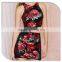 Rose Printed Sequin Women tank top