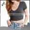 Hot t shirts for ladies with v neck new design t shirts