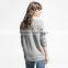 tiger printed grey womens sweatshirts without hood wholesale