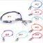 Promotional gift handmade suede cord love charm bracelets korean style love bracelets for her