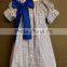 Summer children frocks designs one piece girls clothing baby puff sleeve cotton dress