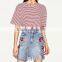 Runwaylover 131 Ladies 2017 Fashion High Waist Embroidery Denim Skirt