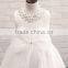 children ivory satin with Bow party Dress walson