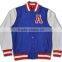 Wholesale high quality zip up hoody ribbed cheap starter baseball jackets