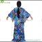 Wholesales Stock Satin Paisley Pattern Print Japanese traditional Pajamas ladies kinomo style clothes GVXF0008