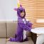 Fashionable fleece children unicorn onesie cute purple unicorn
