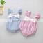 Summer baby rompers cotton newborn jumpsuit with bow tie M7040303