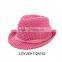 Brown Scarves Bow Wheat Straw Hat