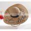 Embroidery Letters Straw Hat Summer Sun Hat Large Brimmed Hat Beach Hat