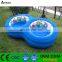 Flocked PVC inflatable blue flocking double sofa double chair double seat