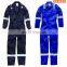 Apparel workwear safety clothing anti-static high visibility zipper closure workers on sale blue coveralls