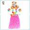 6pcs Set Flower Hula Lei Garland Sexy Hawaiian Grass Skirts HPC-0905