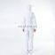 White 100%Polyester Elastic Cuff Food Factory Worker Uniform