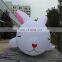 customized white lying rabbit inflatable animals can priting logo&advertisement