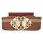 whlolesale newest trendy elastic woman extra wide belt with diamond for summer dress