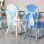 2015 Factory For Sale Chair Birthday Blue Organza Sash