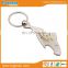 Customized logo metal key chain with bottle opener