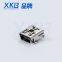 Компания XKB производит мини-USB разъем женского типа SMD.