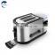 2 slice electric bread toaster with Plastic cover