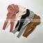 Wholesale  Rib Cotton Boutique Outfits Long Sleeve Top And Pants  Nightclothes Baby Cotton Set