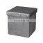 Customized Modern  Living room  furniture Foiled Velvet Foldable  ottoman with storage