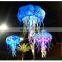 Stage Decoration LED Inflatables Ceiling Hanging Inflatable Lighting Jellyfish Balloon for Night Show
