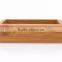 Custom engraved logo bamboo soap holder box